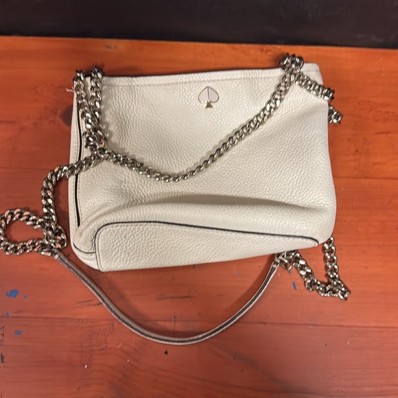 Kate Spade New York Leather Bucket Bag White - Picture 3 of 5